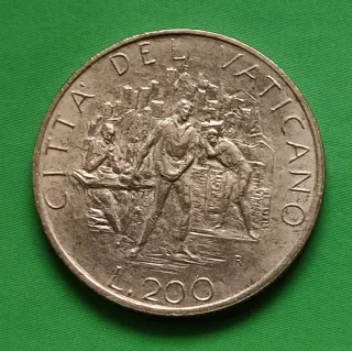 200 Lire Vaticano 1989 Giovanni Paolo II