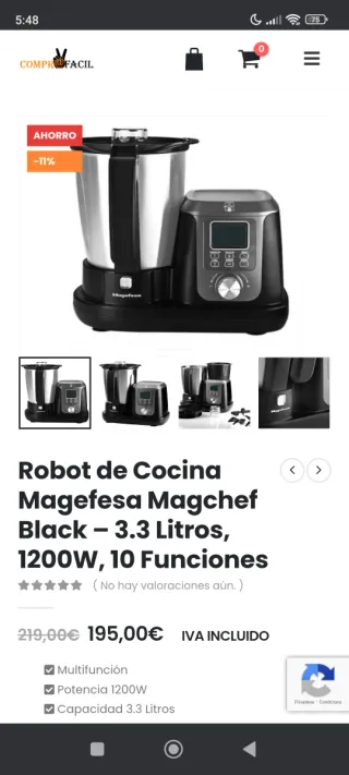 Robot de cocina Magefesa Magchef multifunción