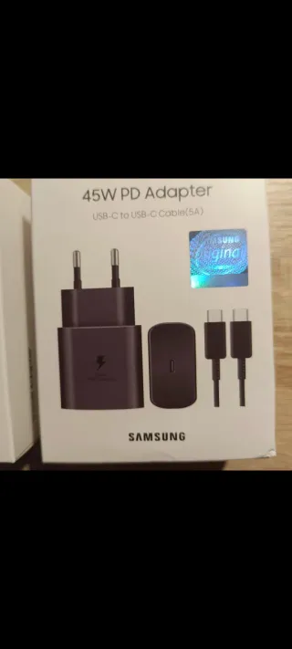 DOS CARGADORES SAMSUNG 45WCARGA RÁPIDA 1MCABLE