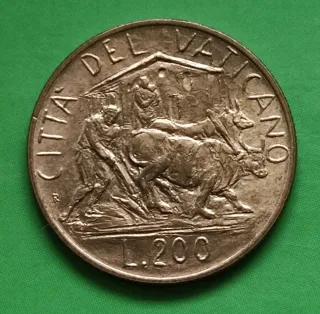200 Lire Vaticano 1982 Giovanni Paolo II
