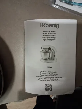 Amasadora Batidora Plata y Negro