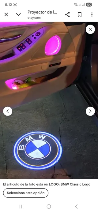 Luces Proyector BMW Puerta