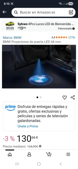 Luces Proyector BMW Puerta