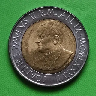 500 Lire Vaticano 1987 - Crocifissione
