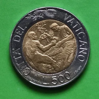 500 Lire Vaticano 1998 Giovanni Paolo II