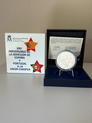 Moneda 10€ España 2011 Adhesión a la Unión Europea