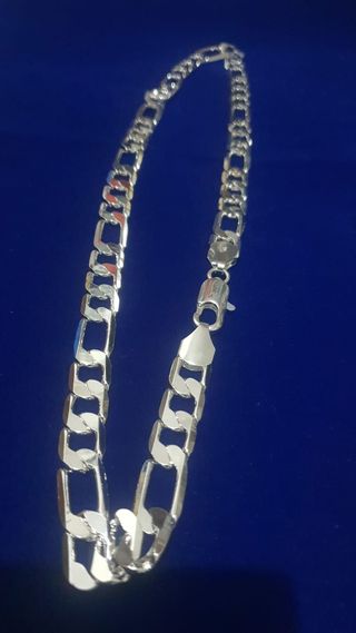 Collar Cubano Plata 925 Hombre