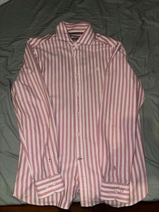 Camisa El Ganso Rayas Rosa y Blanca