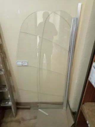 Mampara Ducha Cristal Templado Abatible