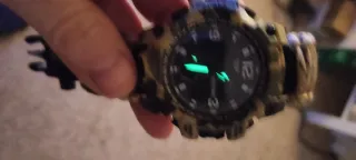 Reloj Militar Supervivencia Paracord Brújula buceo