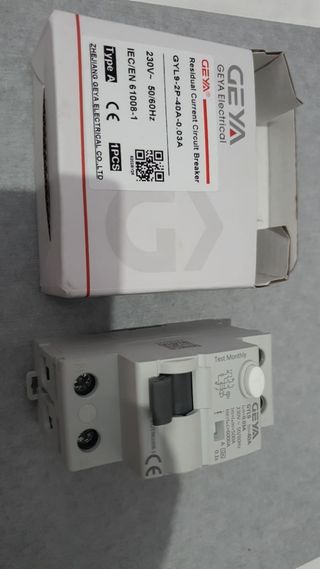 Disyuntor Corriente Residual GEYA GYL9-2P-40A