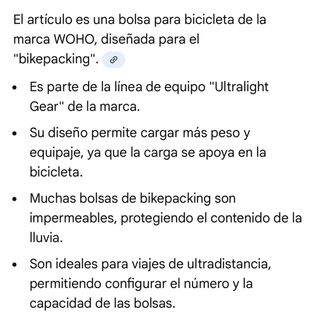 Bolsa Bicicleta WOHO XTOURING Ultralight