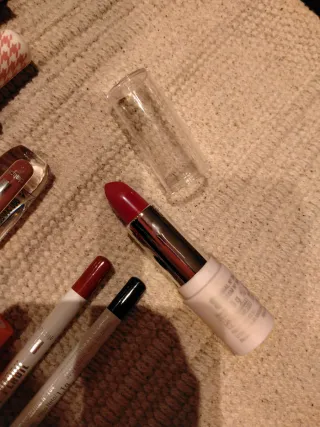 Lote 12 productos maquillaje y neceser