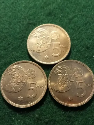 33 Monedas 5 Pesetas 1980
