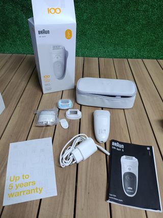 Braun Silk-épil 5 5-625 Depiladora Eléctrica Mujer para una Depilación Suave, 3 en 1, Uso en Seco y Mojado, Blanco/Gris