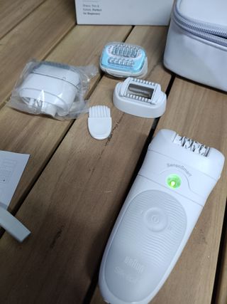 Braun Silk-épil 5 5-625 Depiladora Eléctrica Mujer para una Depilación Suave, 3 en 1, Uso en Seco y Mojado, Blanco/Gris