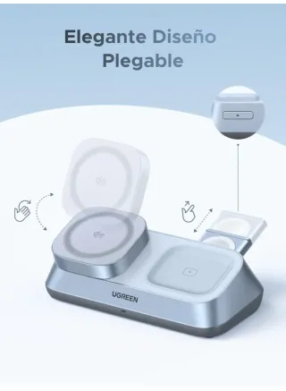 SinAbrir UGREEN MagFlow Qi2 25W Cargador Inala3en1