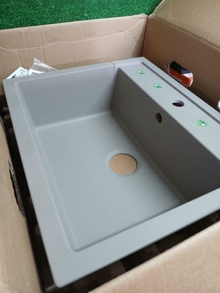 BLANCO  Fregadero con Moderno diseño 60cm