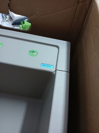 BLANCO  Fregadero con Moderno diseño 60cm