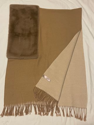 Estola S. Bachiller camel y beige con pelo