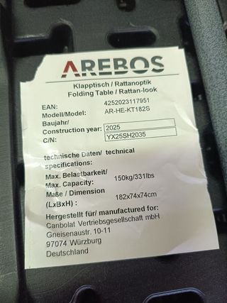 Arebos Nevera termoeléctrica 25L Gris