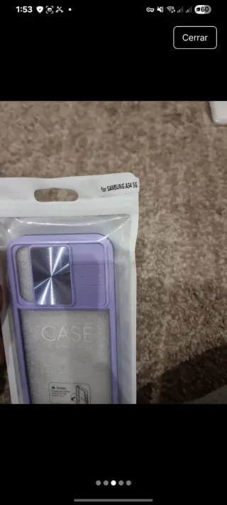 Funda Samsung A34 5G Lila Protectora