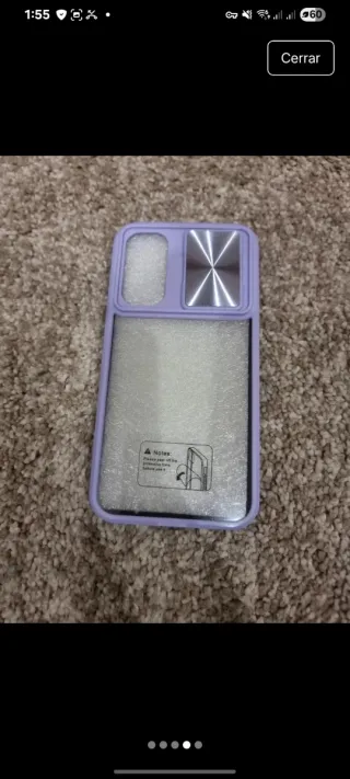 Funda Samsung A34 5G Lila Protectora