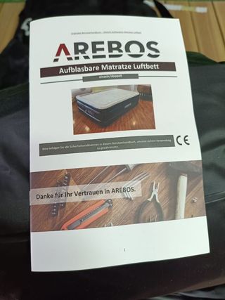 Arebos Colchón Hinchable Autohinchable 95x203x51
