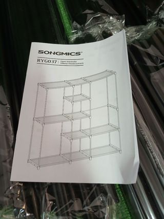 SONGMICS RYG037R02 Armario, Perchero, Guardarropa,