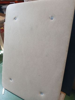 Base tapizada 135x190 beige