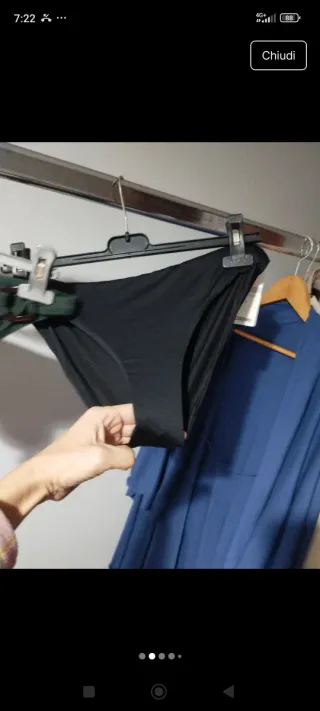 Set 2 slip bikini verde e nero nuovi tg. M