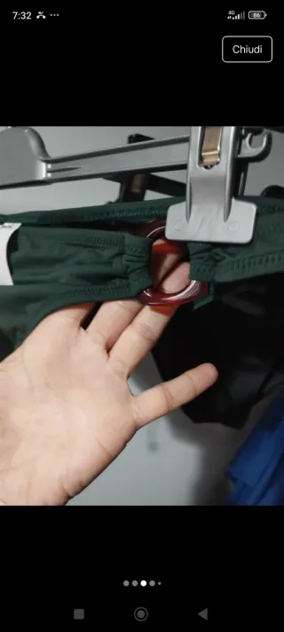 Set 2 slip bikini verde e nero nuovi tg. M