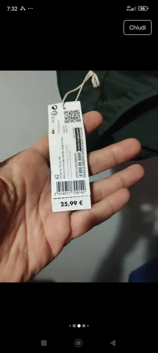 Set 2 slip bikini verde e nero nuovi tg. M