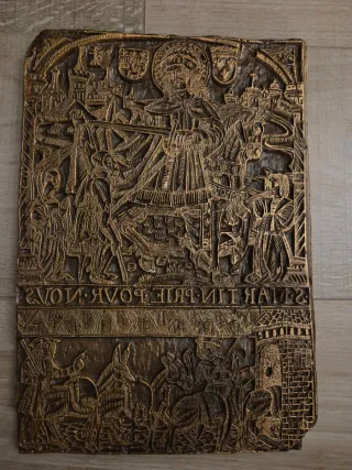 Placa mural en bronce Saint Martin