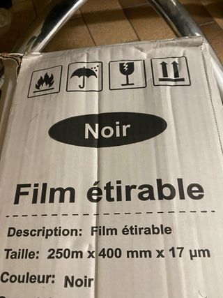 Pellicola Estensibile Nera - 3 Rotoli