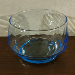 Coppette dessert vetro blu