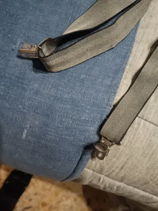 Bretelle unisex grigie con clip