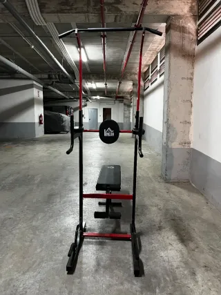 Máquina de dominadas con banco