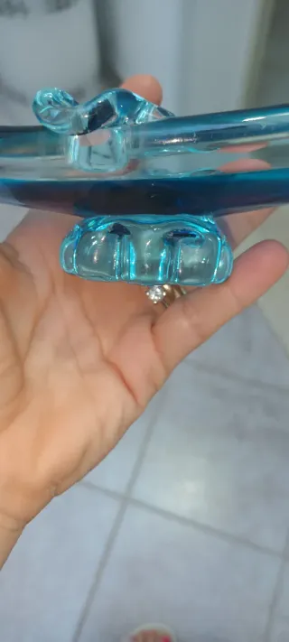 Posacenere gondola veneziana Murano blu