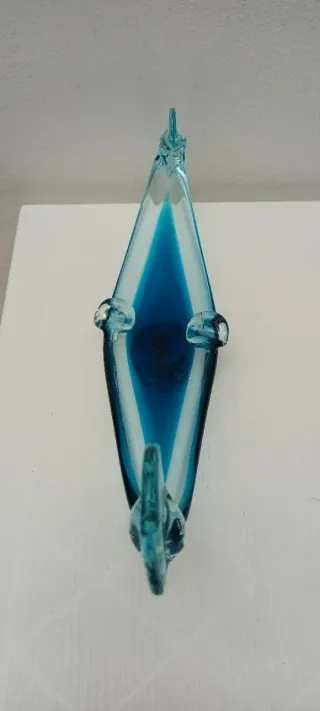 Posacenere gondola veneziana Murano blu