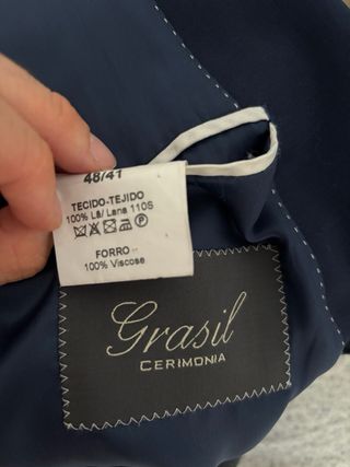 Americana traje azul