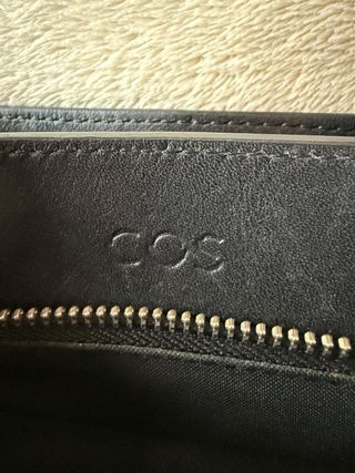 Borsa COS pelle nera 2 scomparti