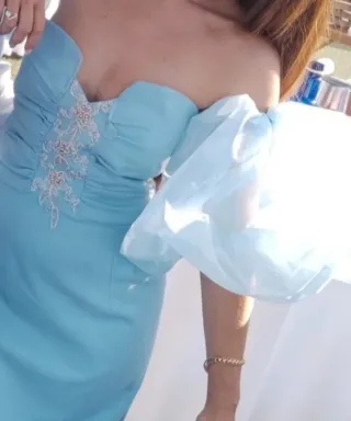 Vestido de evento azul