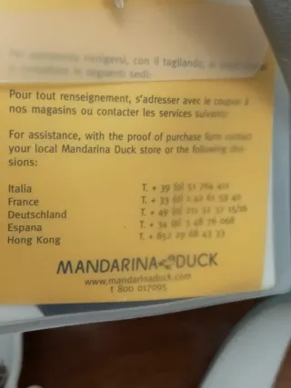Borsa Mandarina Duck in pelle effetto marmoreo