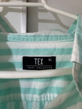 Camisa Rayas Menta Hombre Talla XL