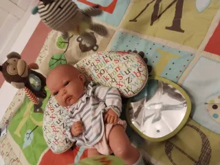 Manta de juegos con almohada y accesorios