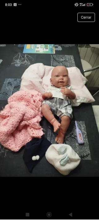 Muñeco bebé con accesorios