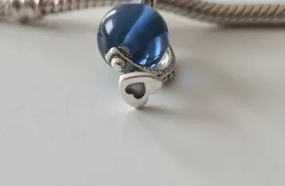 Charm Pandora Globo blu