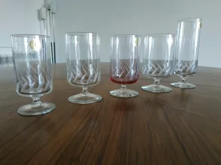50 Copas de Cristal Grabado Vintage