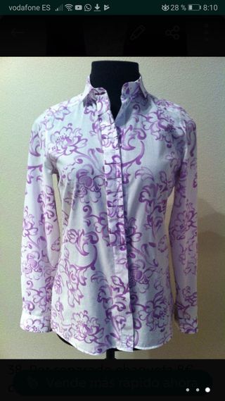 Camisa Massimo Dutti Morada Talla M